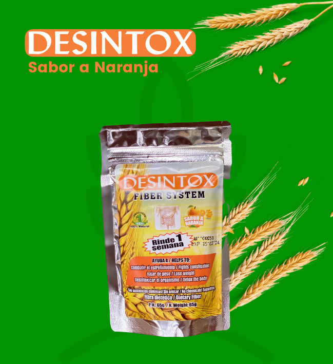 desintox, fibra natural, fibra dominicana, adelgazar, limpia colon