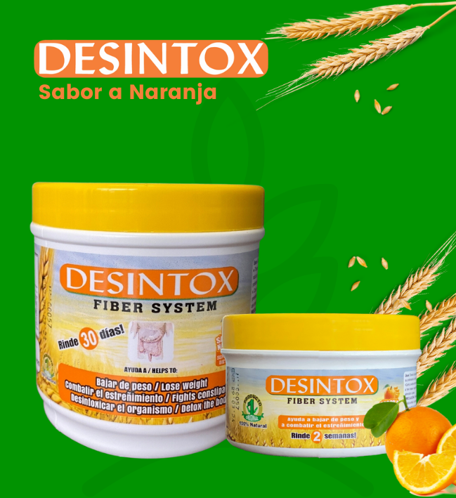 desintox, fibre natural, fibra dominicana, adelgazar, limpia colon